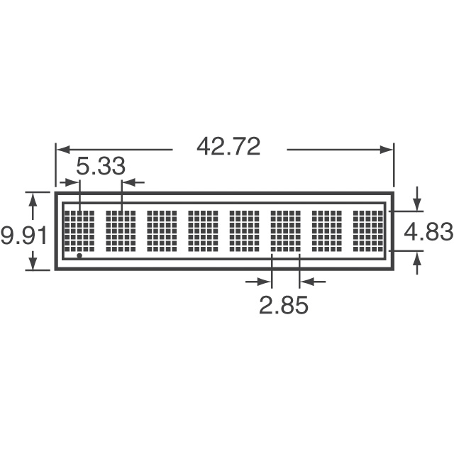 HDSP-2133 Broadcom Limited  Modules d'affichage - Matrice de points et cluster LED